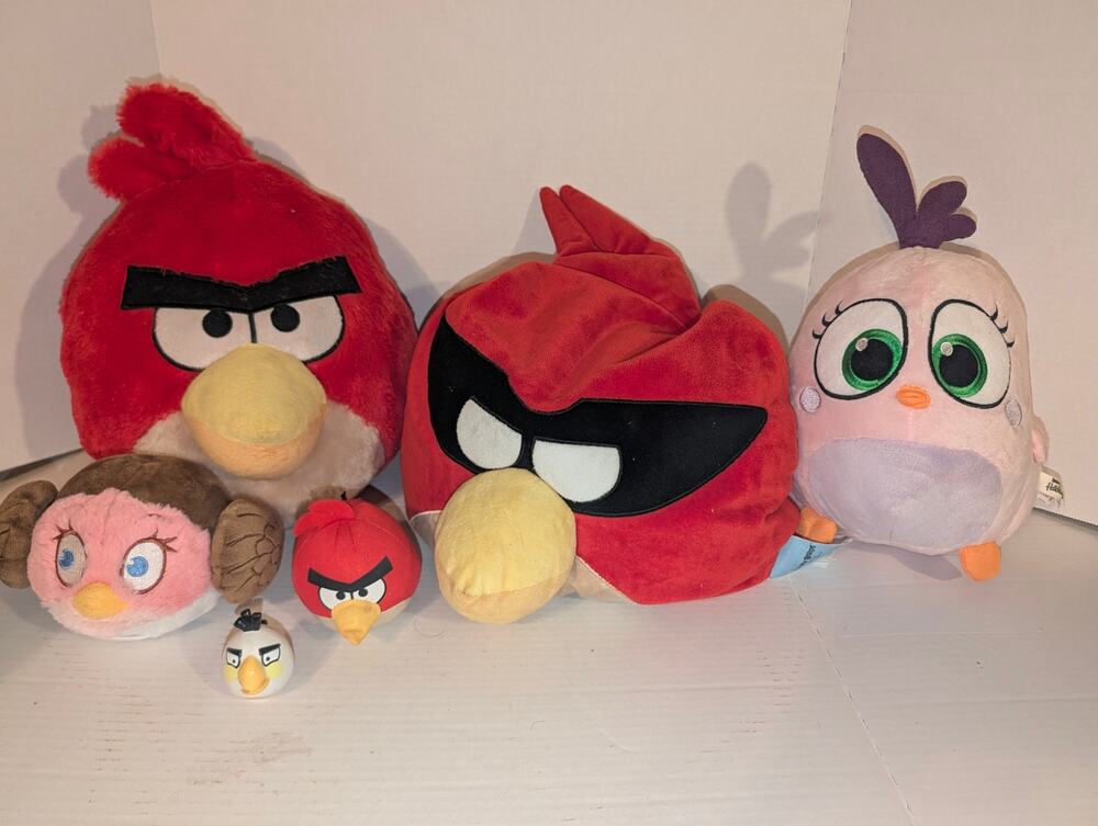 Mixed Lot Collectible Angry Bird Plush Toys Rovio